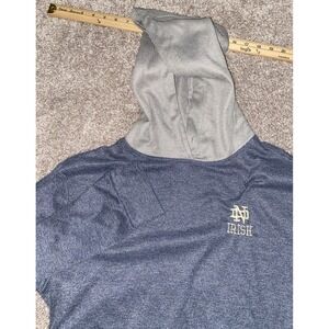 Colosseum Athletics Notre Dame Fighting Irish‎ Knit Hoodie Jacket Mens XL Blue